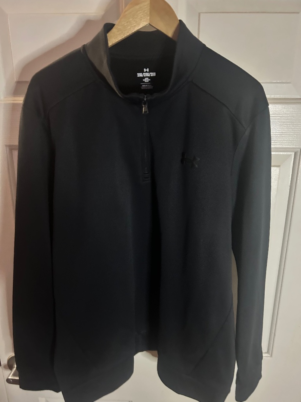 Under Armour Half Zip Up Pull Over, Black, US Men’s XXL